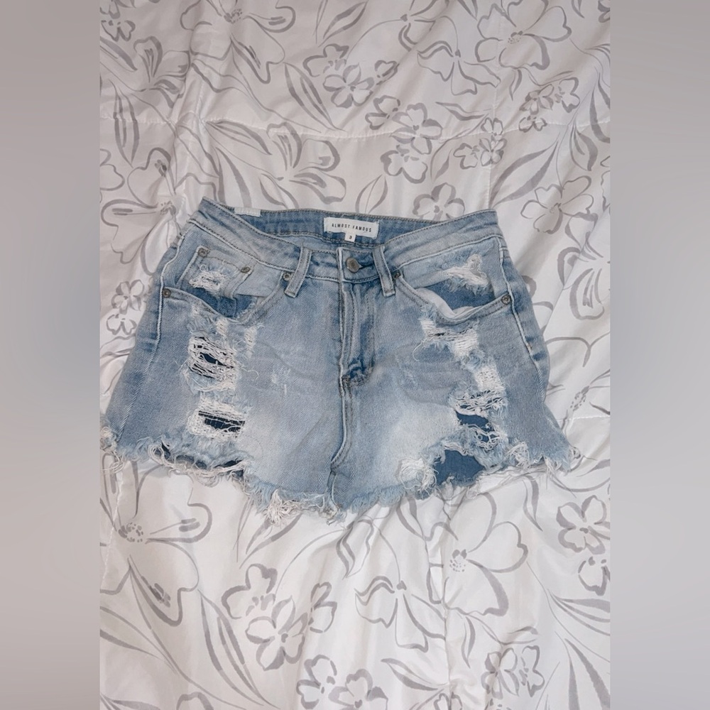i’m selling Almost Famous Denim Shorts!! <3